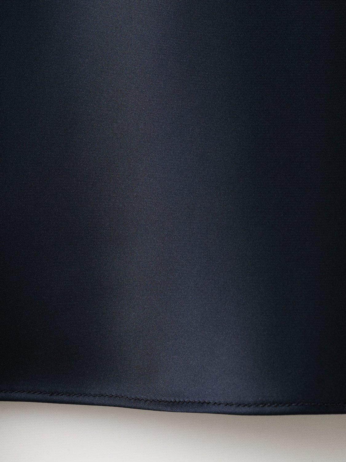 Product image 5 of 9, which shows Mango Mia Satin Midi Skirt, Navy, S