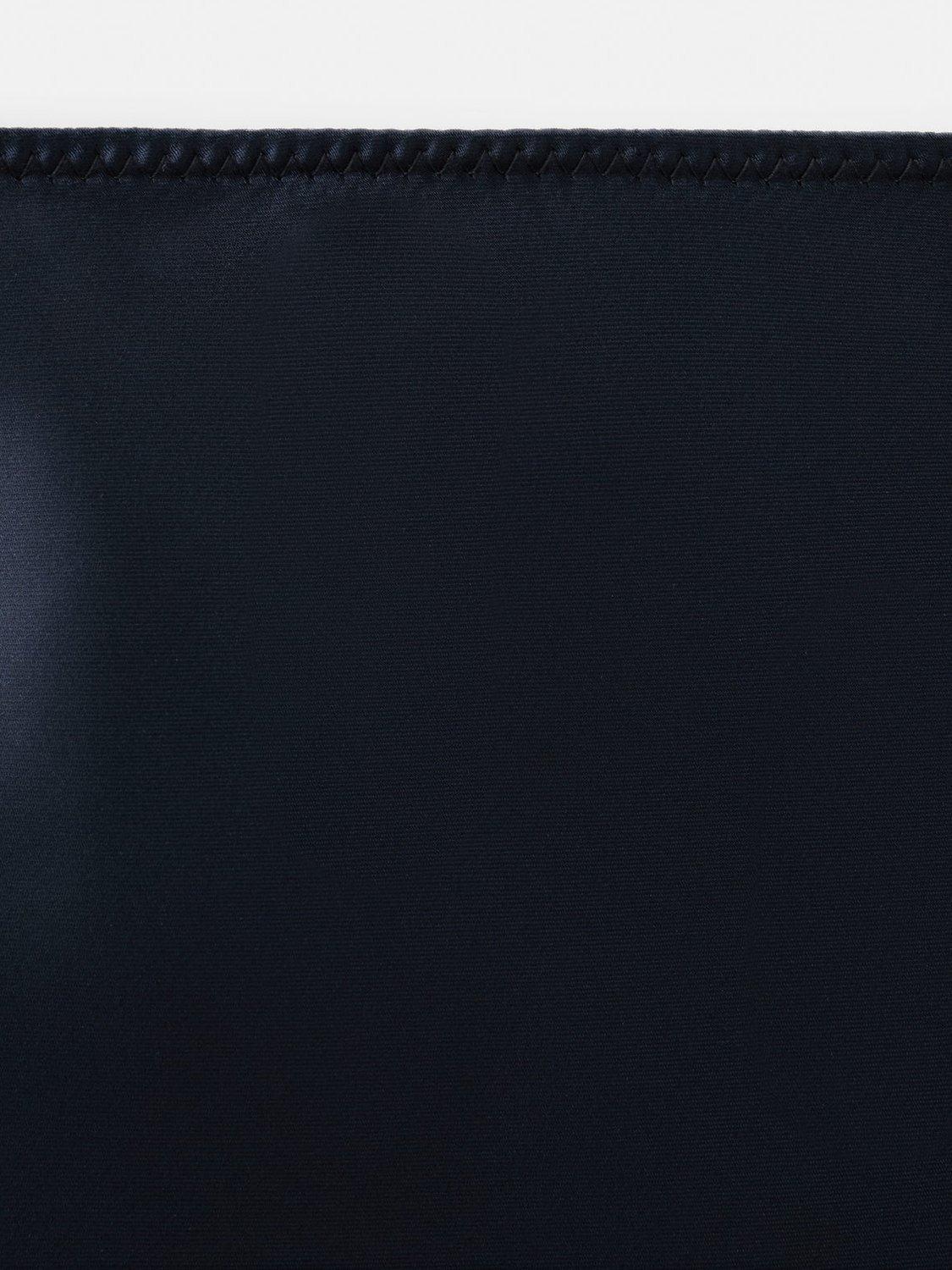 Product image 9 of 9, which shows Mango Mia Satin Midi Skirt, Navy, S