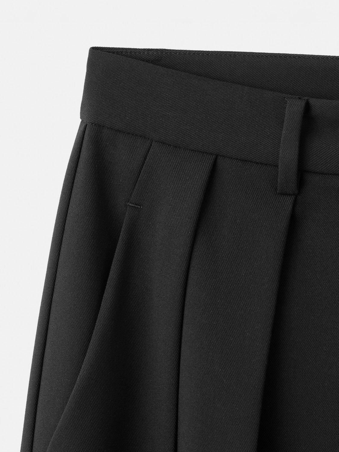 Product image 5 of 7, which shows Mango Gabi Wide Leg Trousers, Black, 6