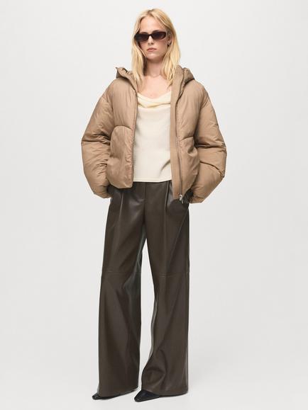 Mango Oat Quilted Jacket, Light Beige - view 2, Light Beige