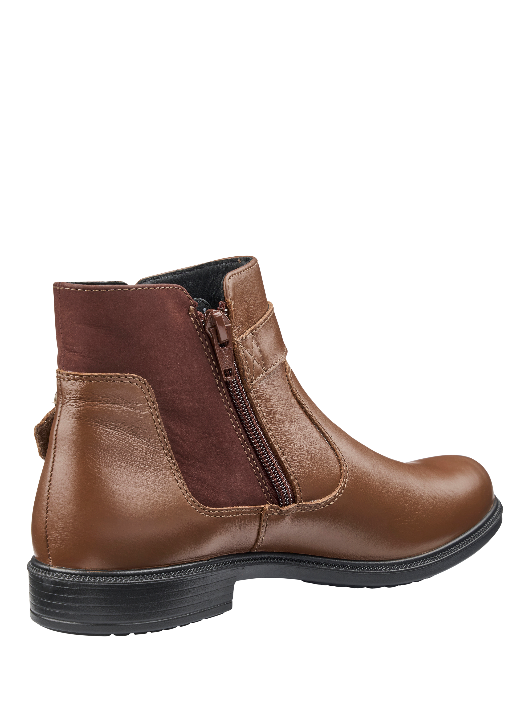 Product image 4 of 4, which shows Hotter Kingston Leather Ankle Boots, Tan, 3