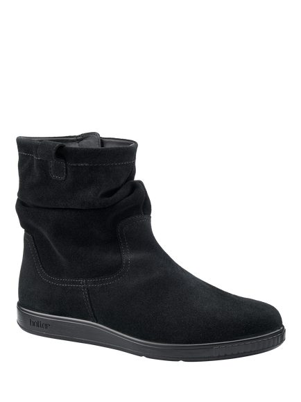 Hotter Sprite Suede Ankle Boots, Black - view 2, Black