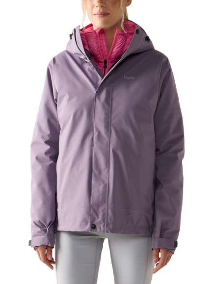Haglöfs Hooded Breeze Proof Jacket, Purple Fog, Purple Fog