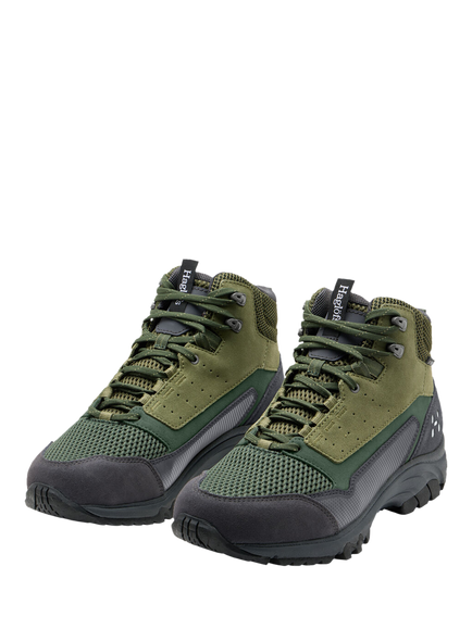 Haglöfs Rosson Proof Waterproof Hiking Shoes, Magnetite/ Green - view 2, Magnetite/ Green