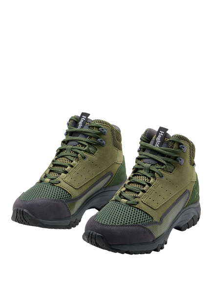 Haglöfs Rosson Proof Waterproof Hiking Shoes, Magnetite/ Green - view 2, Magnetite/ Green