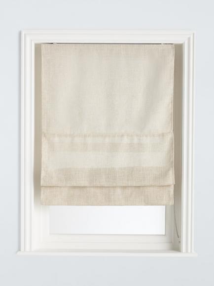 John Lewis Sheer Roman Blind, Natural, Natural