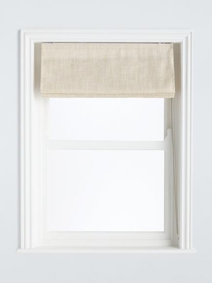 John Lewis Sheer Roman Blind, Natural - view 2, Natural