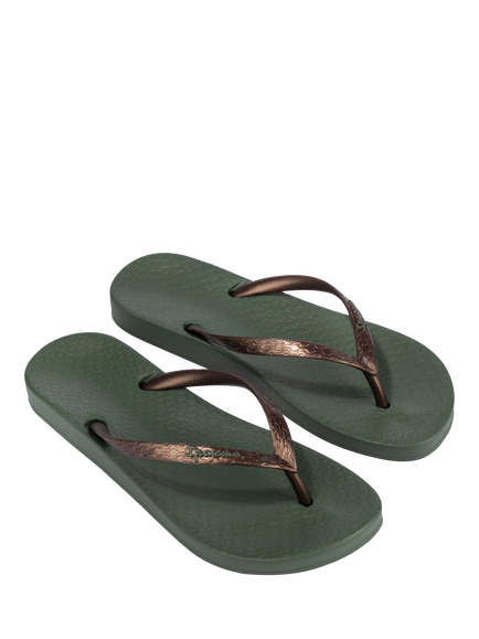 Ipanema Anatomica Flip Flops, Khaki - view 2, Khaki