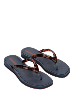Ipanema Square Toe Flip Flops, Navy/Multi - view 2, Navy/Multi