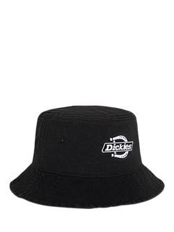 Dickies Lockland Cotton Bucket Hat, Black, Black