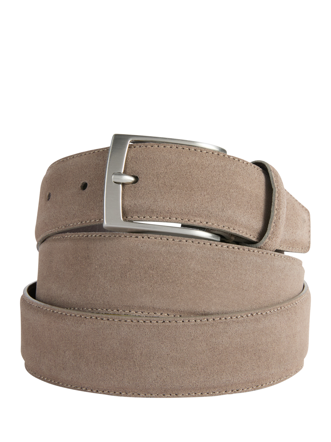 Product image 1 of 2, which shows Geox Suede Belt, Dove Grey, 95cm