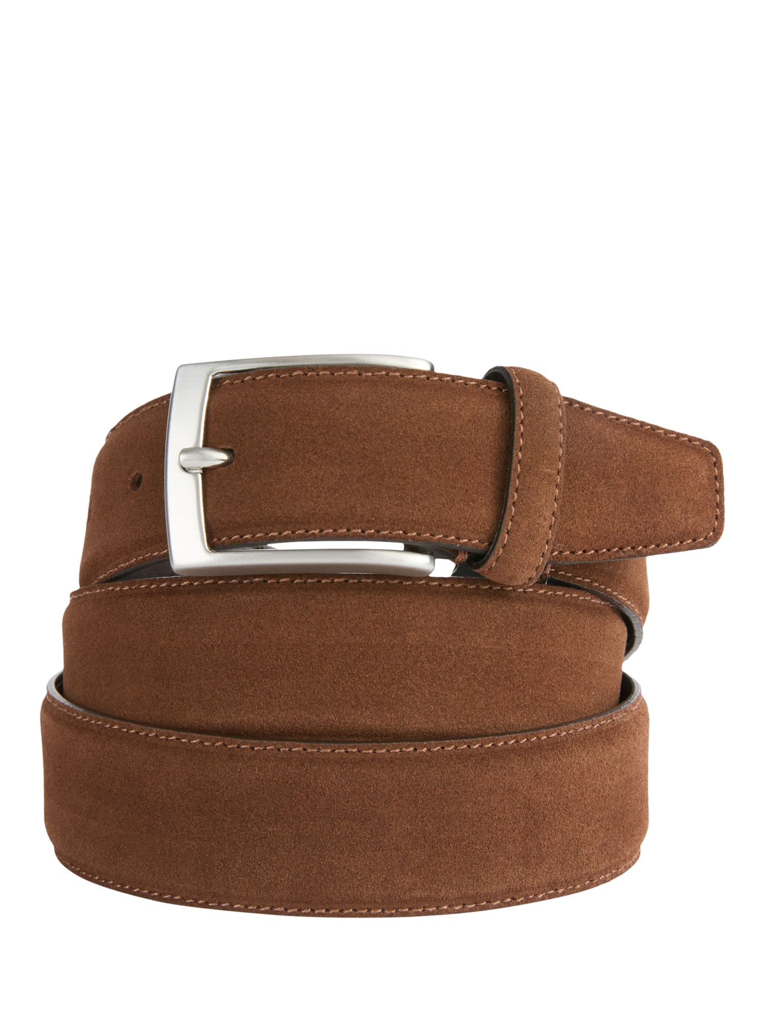 Product image 1 of 2, which shows Geox Suede Belt, Brown, 95cm