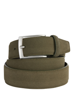 Geox Suede Belt, Military Green