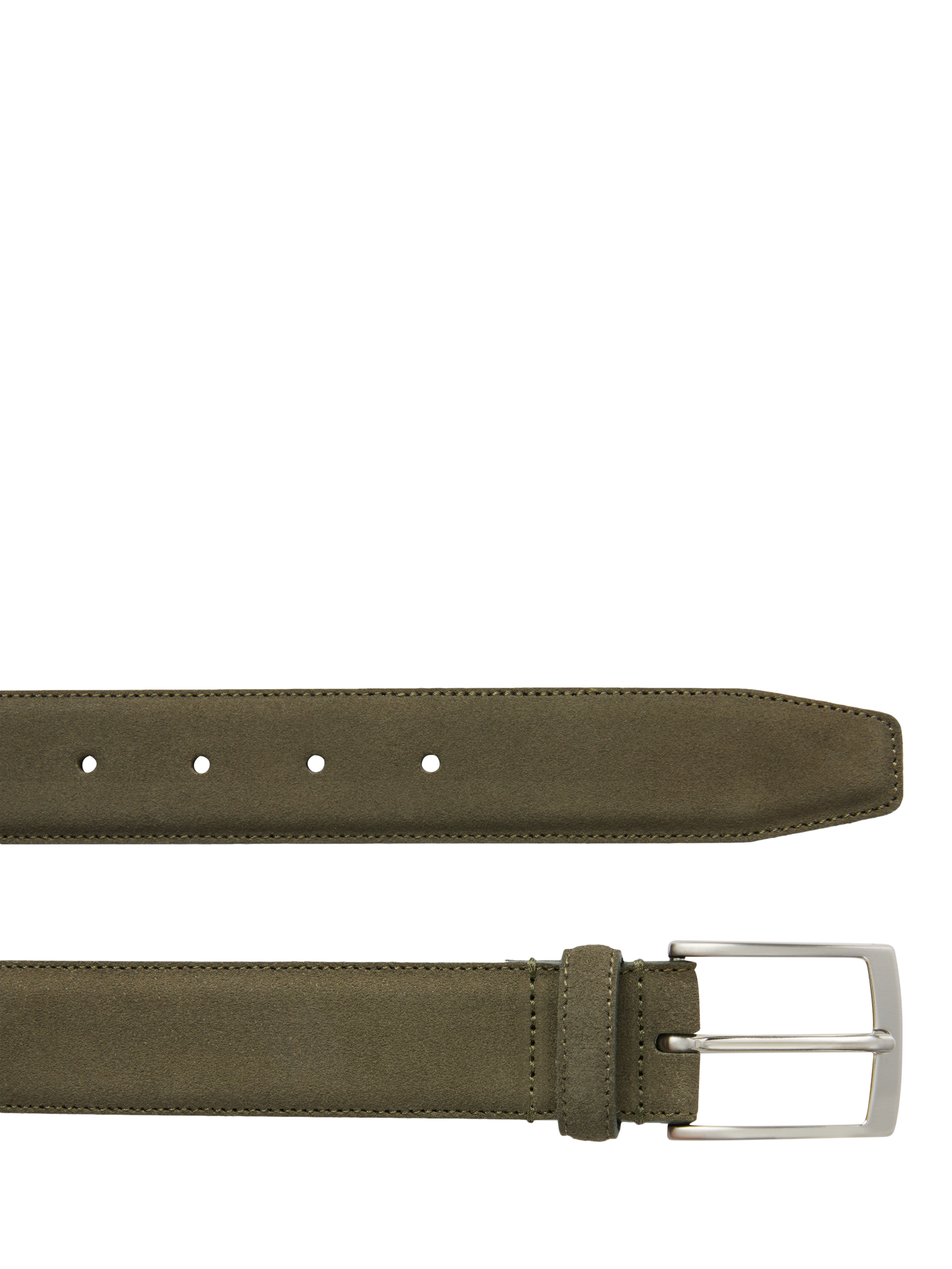 Product image 2 of 2, which shows Geox Suede Belt, Military Green, 95cm