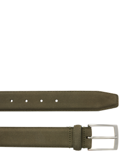 Geox Suede Belt - view 2, Military Green