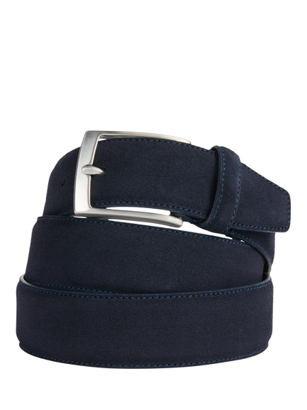 Geox Suede Belt, Navy