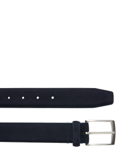 Geox Suede Belt - view 2, Navy