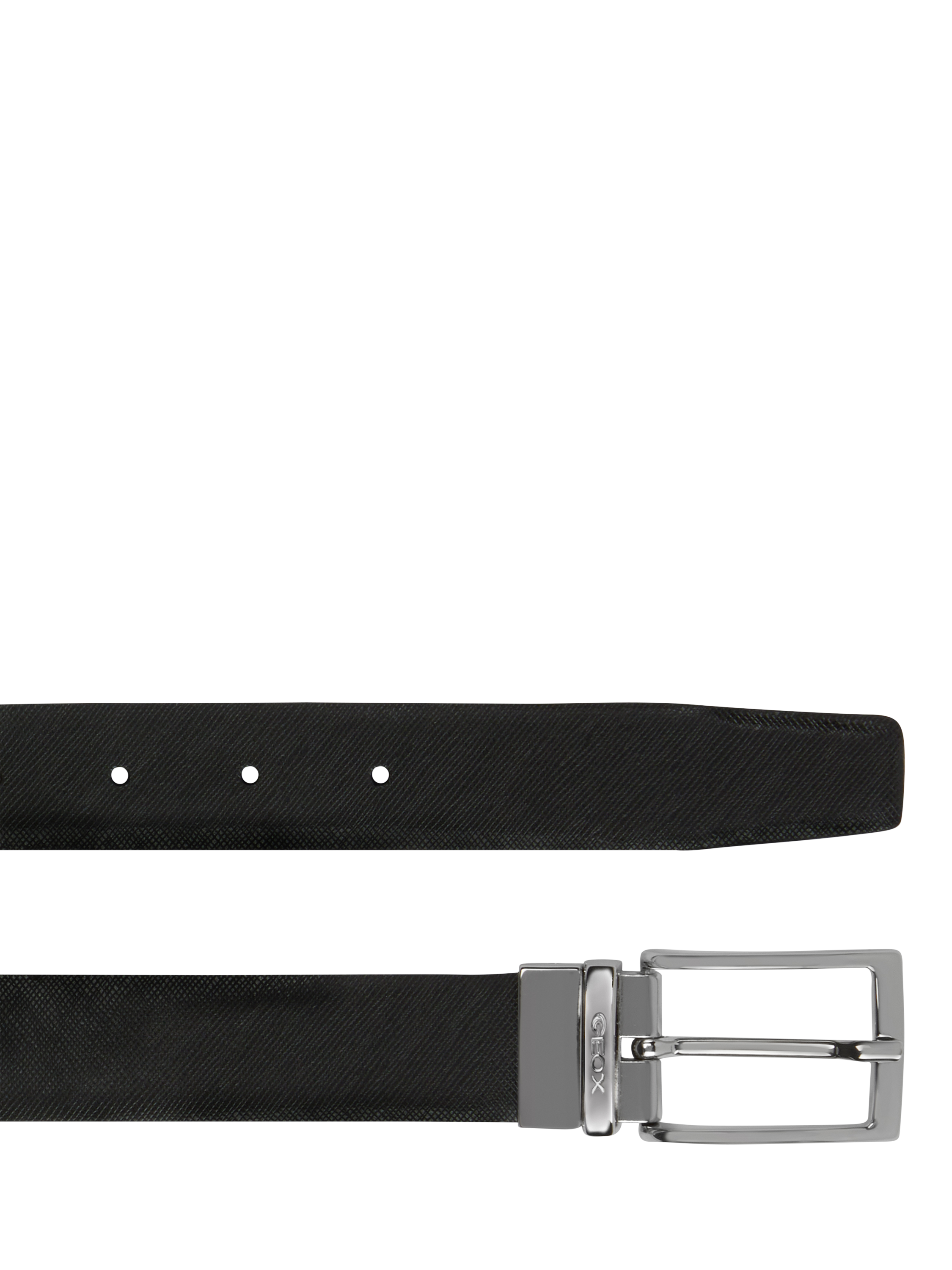 Product image 2 of 2, which shows Geox Leather Belt, L/XL, Black/Coffee