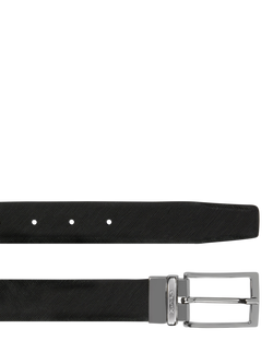 Geox Leather Belt, L/XL, Black/Coffee - view 2, Black/Coffee