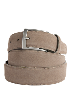 Geox Suede Belt, Dove Grey, Dove Grey