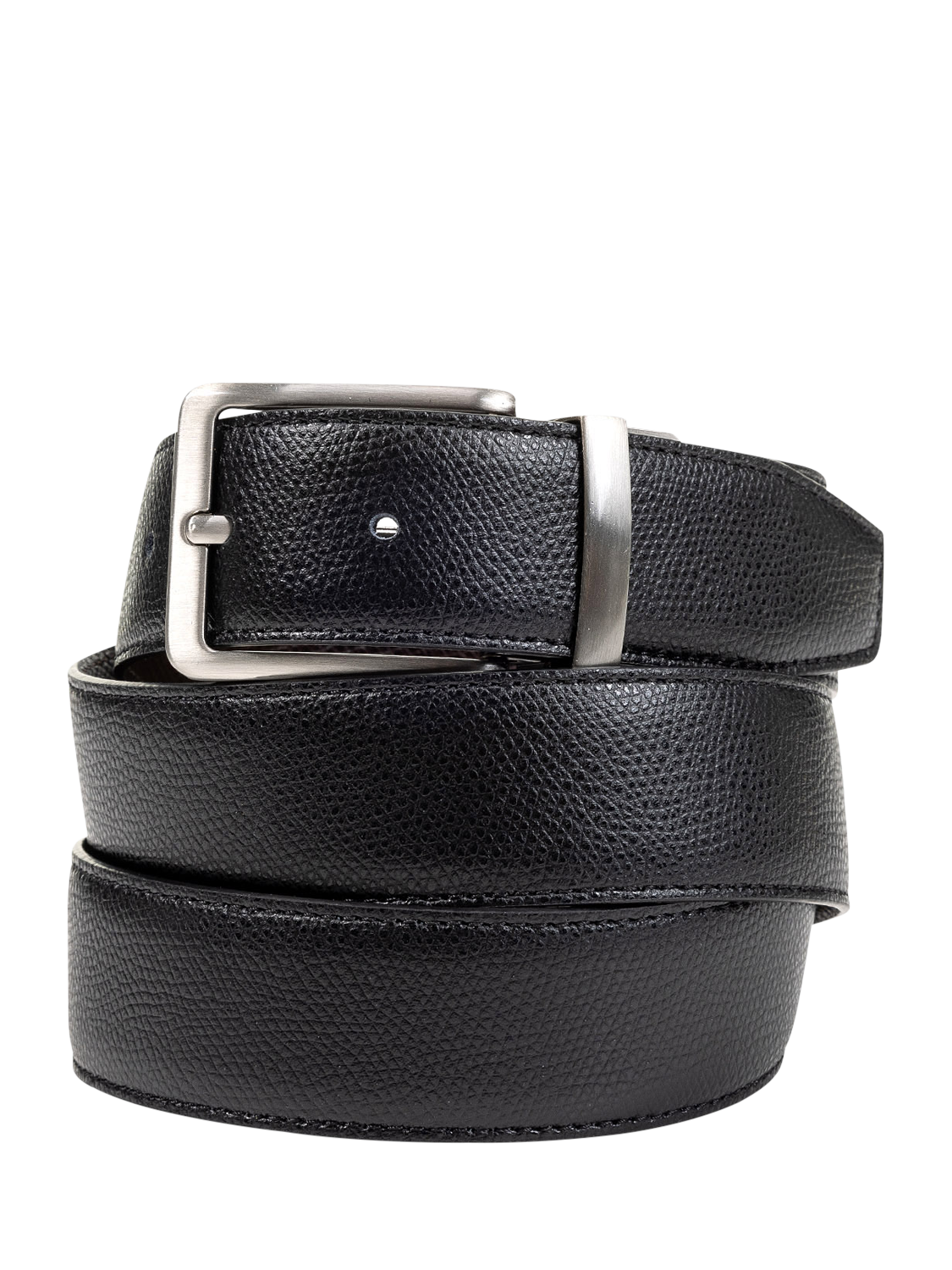 Product image 1 of 2, which shows Geox Leather Belt, Black/Coffee, 100cm