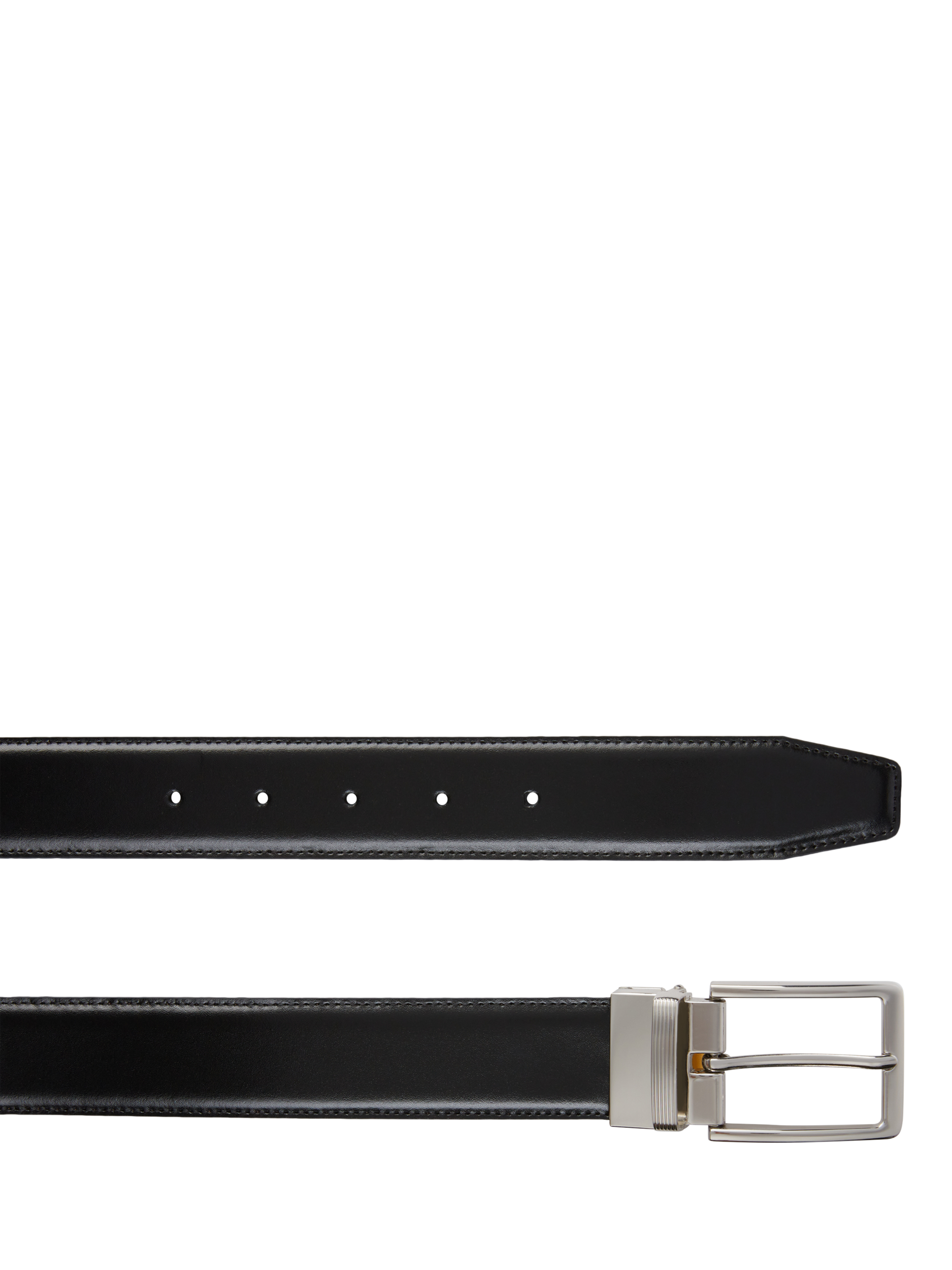 Product image 2 of 2, which shows Geox Leather Belt, Black Coffee, 100cm