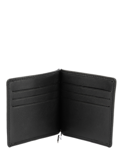 Geox Tumbled Leather Wallet, Black - view 2, Black