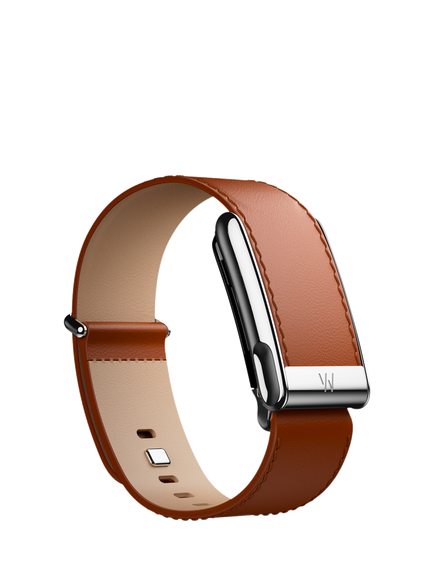 WHOOP LeatherLuxe Straight MG Band Strap - view 2, Chestnut/Cream