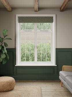 John Lewis Rustic Twill Blackout Roman Blind, Sage Green