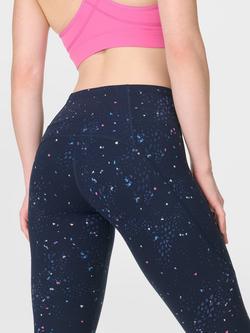 Sweaty Betty Power Workout Leggings, Blue/Multi - view 2, Blue/Multi