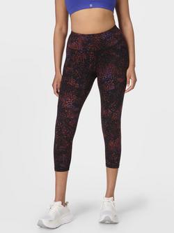 Sweaty Betty Power Workout Cropped Leggings, Brown/Multi, Brown/Multi