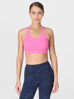 Sweaty Betty Power Medium Support Sports Bra, Raspberry Pink, Raspberry Pink