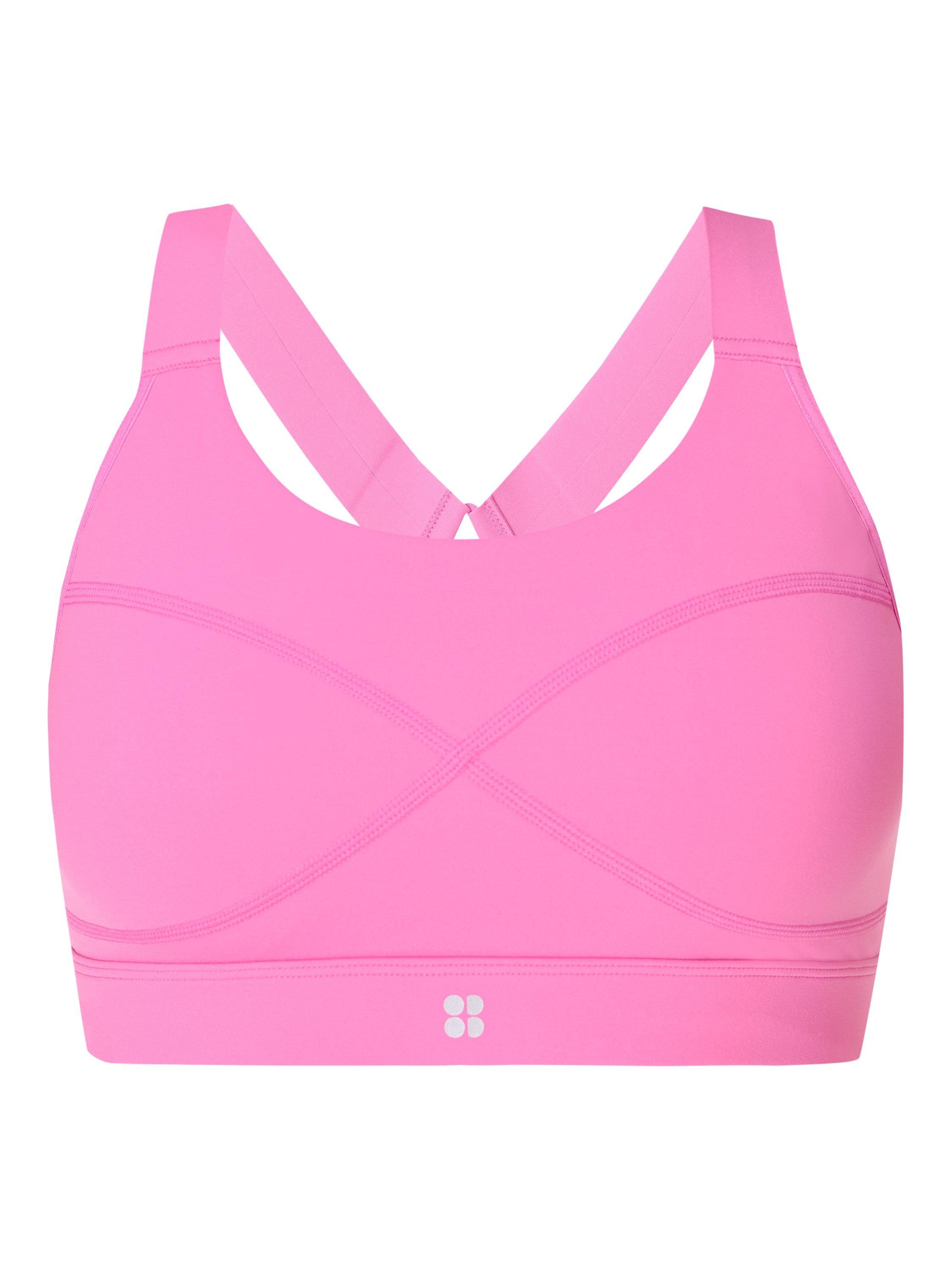Product image 4 of 7, which shows Sweaty Betty Power Medium Support Sports Bra, Raspberry Pink, XS