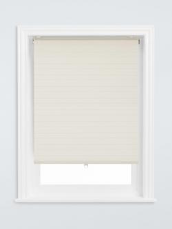 John Lewis Cordless Sheer Roller Blind, White, White