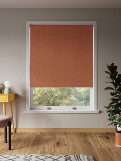 John Lewis Textured Weave Blackout Roller Blind, Sienna