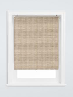 John Lewis Cordless Woven Stripe Roller Blind, Natural