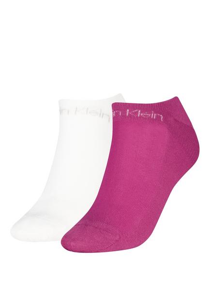 Calvin Klein Trainer Socks, Pack of 2, Fuchsia
