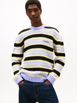 Tommy Jeans Knitted Yarn Striped Jumper, Nordic Iris Stripe, Nordic Iris Stripe