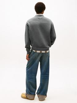 Tommy Jeans Garment-Dyed NYC Logo Sweatshirt, Black - view 2, Black