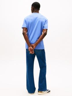 Tommy Jeans Cotton Blend Regular Fit Badge Logo T-Shirt, Horizon Blue - view 2, Horizon Blue