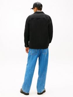 Tommy Jeans Cotton Oversized Fit Oxford Shirt, Black - view 2, Black