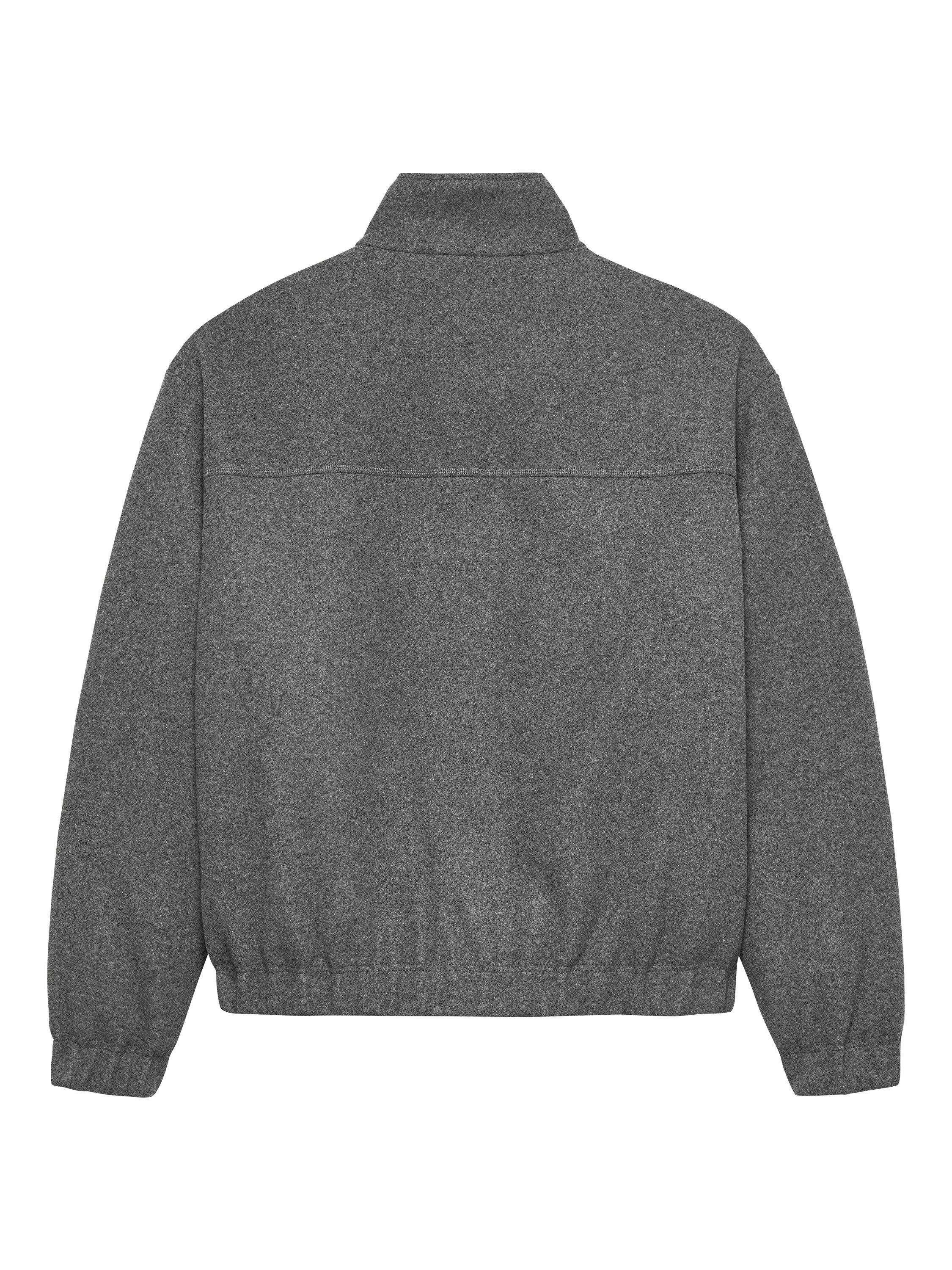 Product image 2 of 4, which shows Tommy Jeans Padded Zip Front Jacket, Mid Grey Heather, XS