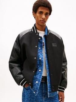 Tommy Jeans Varsity Jacket, Black, Black