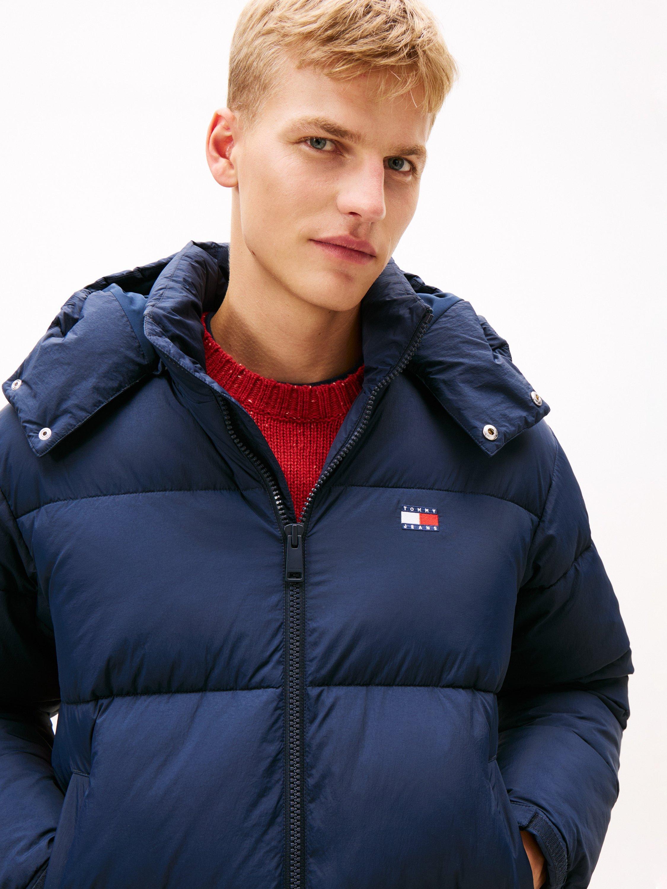 Product image 3 of 6, which shows Tommy Jeans Flag Logo Padded Jacket, Dark Night Navy, XS