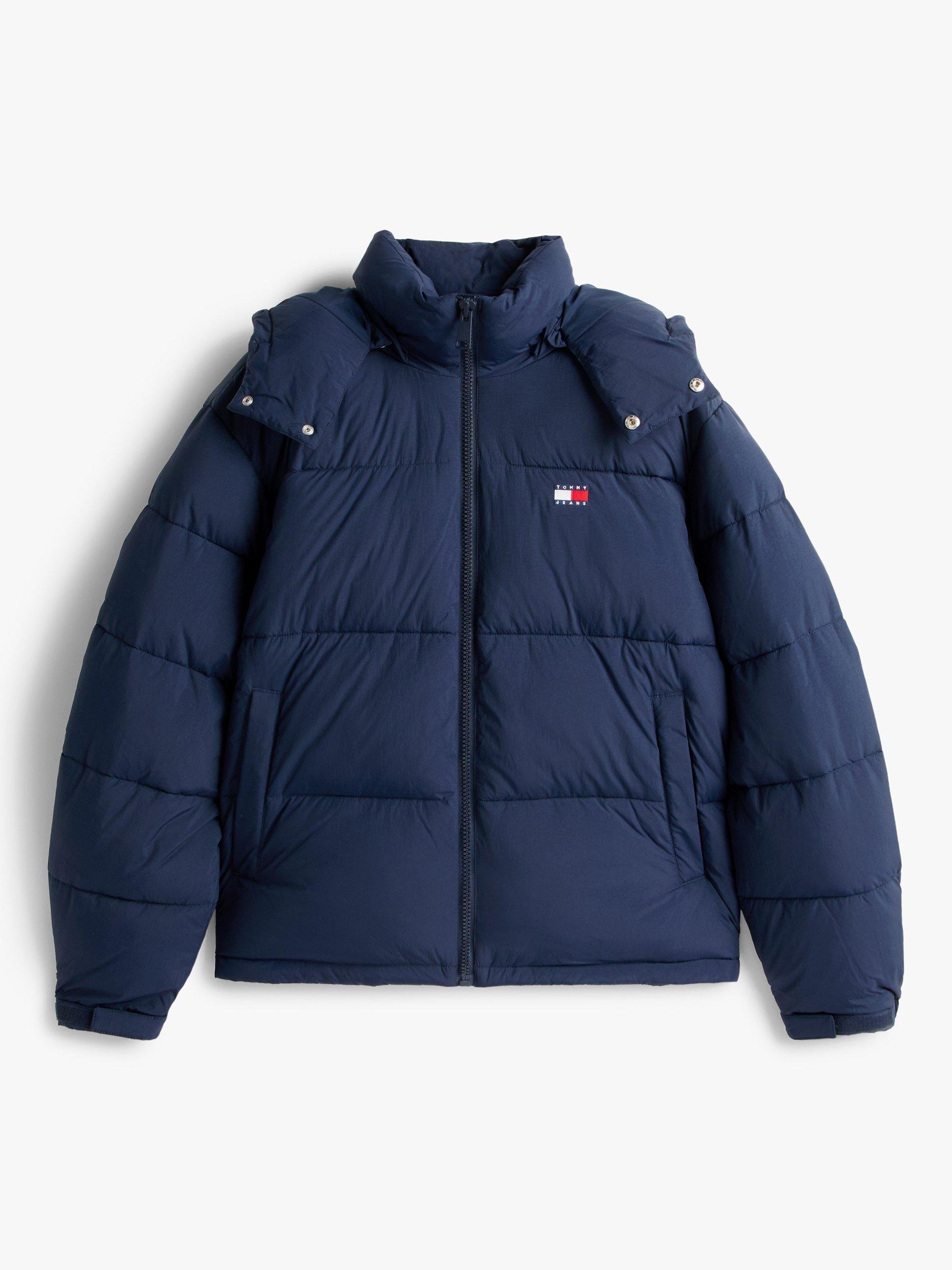 Product image 6 of 6, which shows Tommy Jeans Flag Logo Padded Jacket, Dark Night Navy, XS