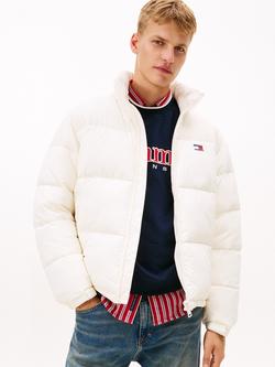 Tommy Jeans Flag Logo Padded Jacket, Ancient White
