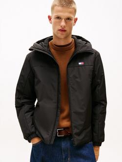 Tommy Jeans Urban Water-Repellent Padded Jacket, Black, Black