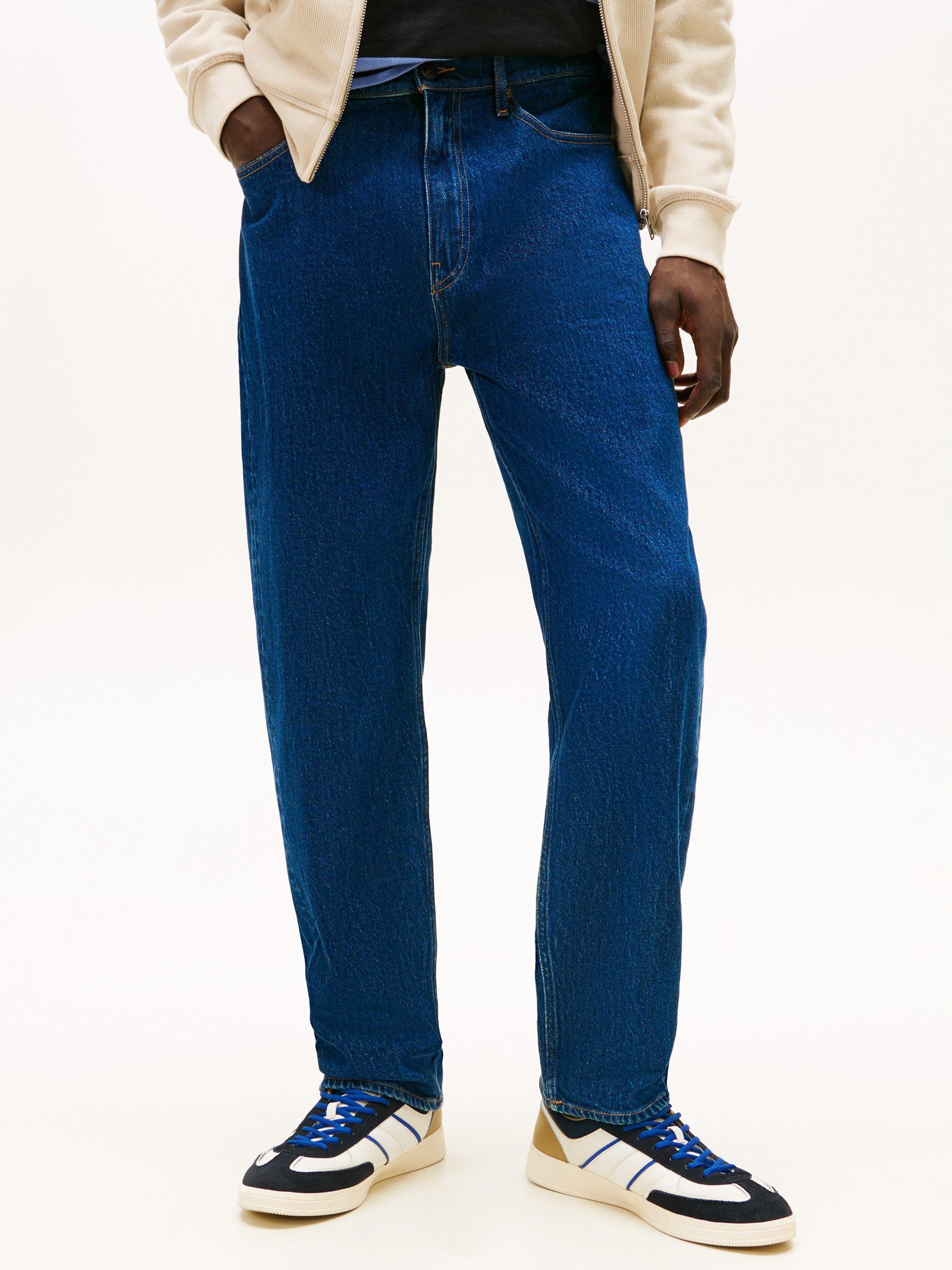 Product image 1 of 4, which shows Tommy Jeans Sonny Regular Tapered Fit Jeans, Dark Blue, W32/L30