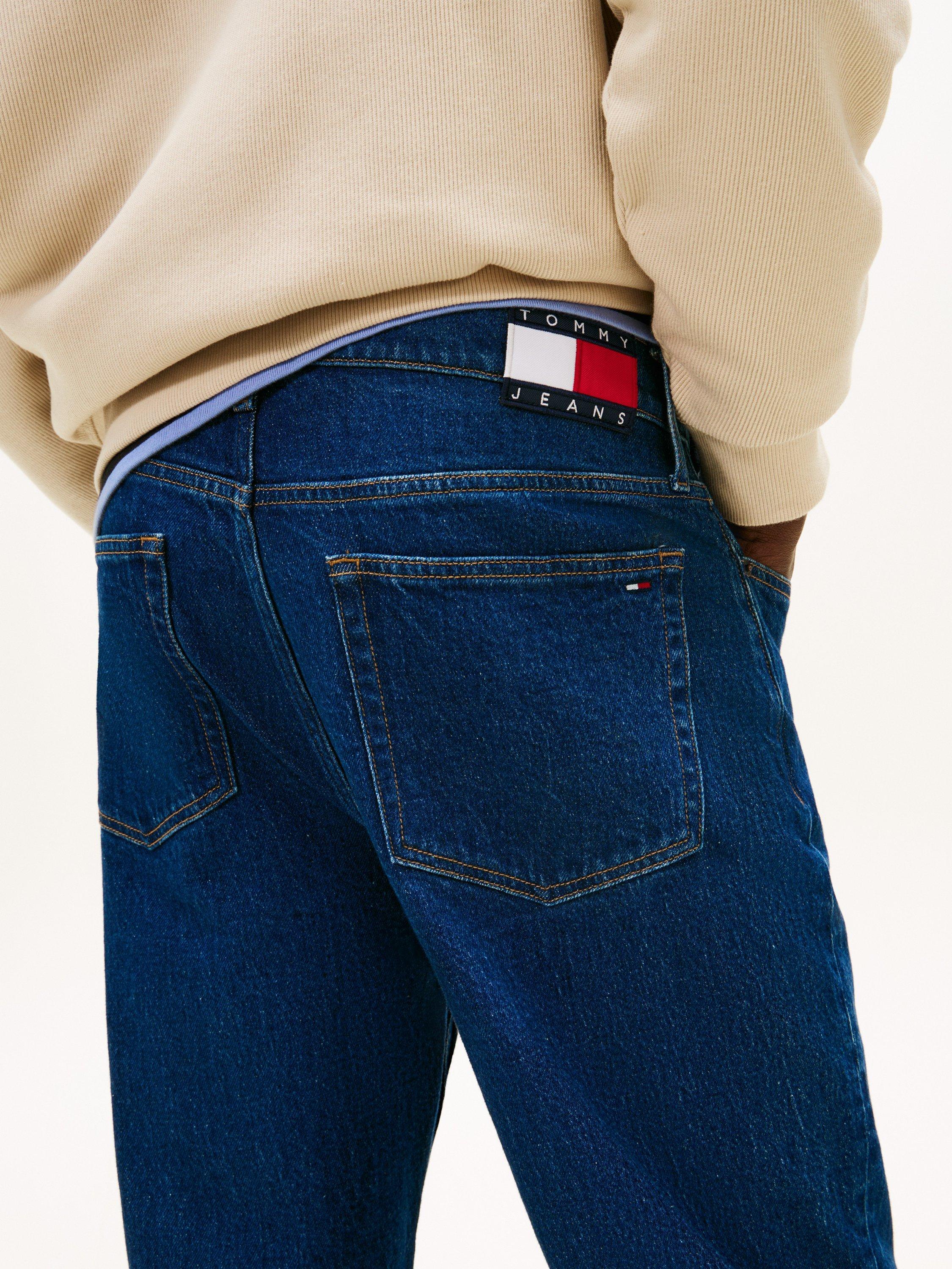 Product image 3 of 4, which shows Tommy Jeans Sonny Regular Tapered Fit Jeans, Dark Blue, W32/L30