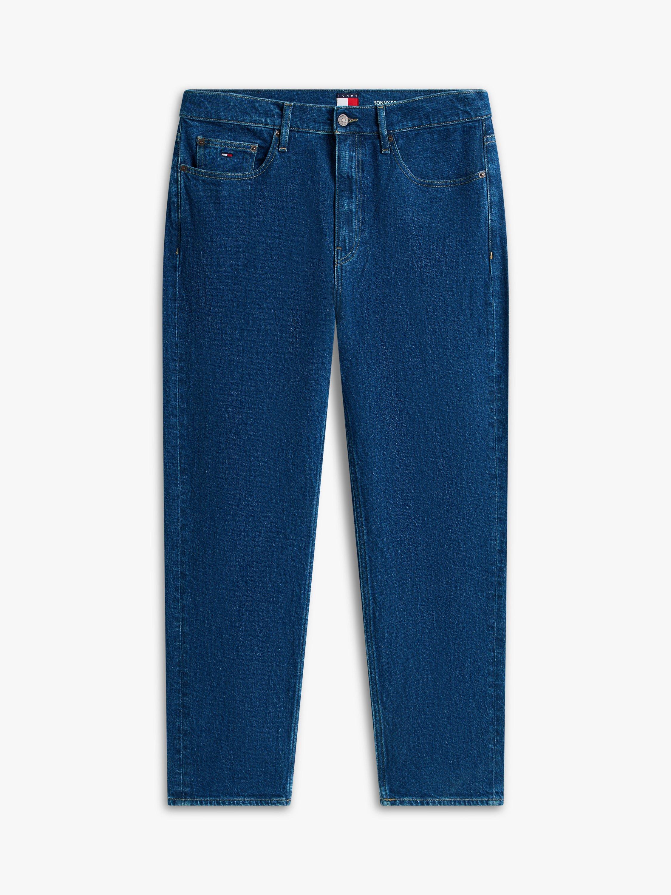 Product image 4 of 4, which shows Tommy Jeans Sonny Regular Tapered Fit Jeans, Dark Blue, W32/L30